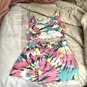 Tie dye Pajama set